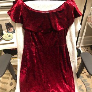 Red Velvet Halston Cocktail Dress